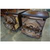 Image 3 : PAIR OF WALNUT 2 DRAWER NIGHT STANDS