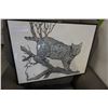 Image 1 : FRAMED BOBCAT VIEW ETCHING