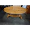 Image 1 : OAK OVAL COFFEE TABLE