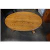 Image 3 : OAK OVAL COFFEE TABLE