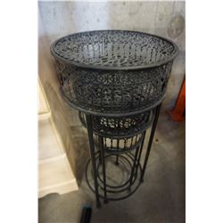 3 ROUND METAL NESTING ENDTABLES