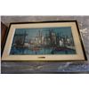Image 1 : OIL ON CANVAS HARBOUR SCENE BY FONTANE IN FRAME