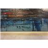 Image 3 : OIL ON CANVAS HARBOUR SCENE BY FONTANE IN FRAME