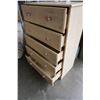 Image 2 : 5 DRAWER HIGHBOY DRESSER W/ FLOWER HANDLES