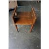 Image 4 : RED TILE TOP 2 TIER STAND AND GLASS TOP END TABLE
