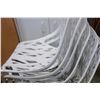 Image 3 : SET OF 6 WHITE PLASTIC PATIO CHAIRS