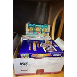 5 BOXES OF UNOPENED BASE BALL CARDS