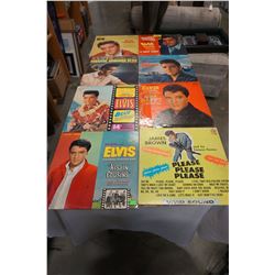 LOT OF ELVIS AND JAMES BROWN RECORDS