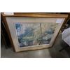 Image 1 : LTD BEAVERS HAUNT BY RICHARD THOMPSON W/ COA IN GOLD FRAME