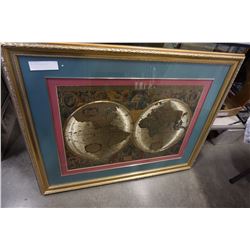 FOIL PRINT WORLD MAP