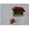 Image 5 : 1950S DOG DECANTERS AND INFINITY MOTTE ART GLASS DECORATION