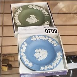 2 WEDGEWOOD ASHTRAYS