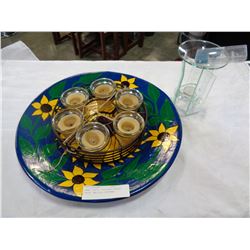 LARGE PLATE, TEALIGHT CENTER PIECE, AND OIL DIFFUSER