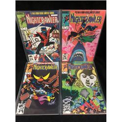 NIGHTCRAWLER COMIC BOOK LOT #1-4 (MARVEL COMICS)