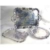 Image 1 : A GROUP OF FOUR SILVER PLATED PLATTERS, and one l