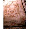AN AUBUSSON STYLE CARPET Worn  14'l x 9 1/2'w