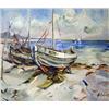Image 1 : AN OIL ON CANVAS 16 1/2" x 19 1/2"