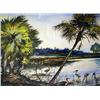 Image 1 : TWO WATERCOLORS ON PAPER The first 18 1/2" x 25 3