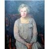 Image 1 : AN OIL ON CANVAS Portrait of a distinguished lady