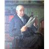 Image 1 : AN OIL ON CANVAS Portrait of a seated gentleman, 