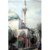 Image 1 : A WATERCOLOR Titled "Minarets of Acre", signed LR