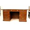 Image 1 : A GEORGE III STYLE MAHOGANY PEDESTAL DESK Some lo