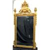 Image 1 : A GEORGE II STYLE CARVED GILTWOOD LOOKING GLASS M