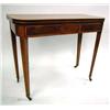 Image 1 : A GEORGE III STYLE SATINWOOD-INLAID MAHOGANY GAME