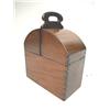 Image 1 : A MAHOGANY TRAVELLING BOTTLE HOLDER Provenance: M