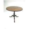 Image 1 : A QUEEN ANNE FIGURED MAHOGANY TILT-TOP TEA TABLE