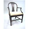 Image 1 : A GEORGE III PALMETTE-CARVED MAHOGANY ARMCHAIR