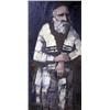 Image 1 : AN OIL ON CANVAS Portrait of a seated rabbi, sign