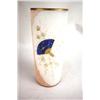 Image 1 : AN ENAMEL FAN DECORATED CYLINDRICAL FORM VASE 11"