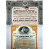 Image 1 : TWO RUSSIAN STOCK CERTIFICATES, CYRILLIC WRITING,
