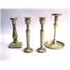 Image 1 : A GROUP OF FOUR BRASS CANDLESTICKS Continental, a