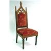 Image 1 : A VICTORIAN CARVED ROSEWOOD HALL CHAIR