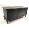 Image 1 : A BLUE-PAINTED PINE BLANKET BLANKET CHEST 22 1/2"