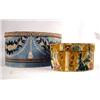 Image 1 : TWO WALLPAPER-COVERED BAND BOXES from 3 3/4"h x 5