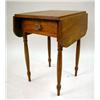 Image 1 : A FEDERAL MAPLE AND BIRCHWOOD DROP-LEAF ONE-DRAWE