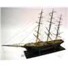 Image 1 : A FULLY RIGGED THREE-MASTED SAILING SHIP MODEL 22
