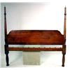 Image 1 : A FEDERAL TURNED AND STAINED MAPLE BEDSTEAD 6'10"