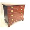 Image 1 : A CHIPPENDALE RED-STAINED MAPLE CHEST OF DRAWERS 