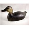 Image 1 : A CARVED AND PAINTED BLACK DUCK DRAKE