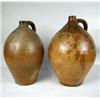 Image 1 : TWO OVOID STONEWARE JUGS from 16"h to 17"h