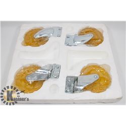 NEW SET OF 4" CASTORS.