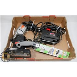 SEARS ELECTRIC BELT SANDER, JOBMATE JIGSAW, BLACK