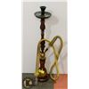 Image 1 : LARGE OLD HAND CARVED HOOKAH PIPE