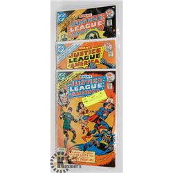 3 JUSTICE LEAGUE COLLECTOR COMICS