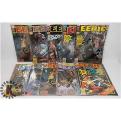 10 ERIE HORROR COMIC MAGAZINES