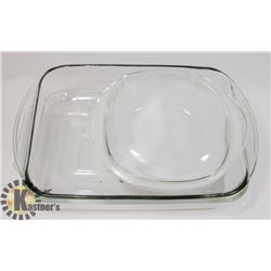 LOT OF FOUR GLASS DISHWARE